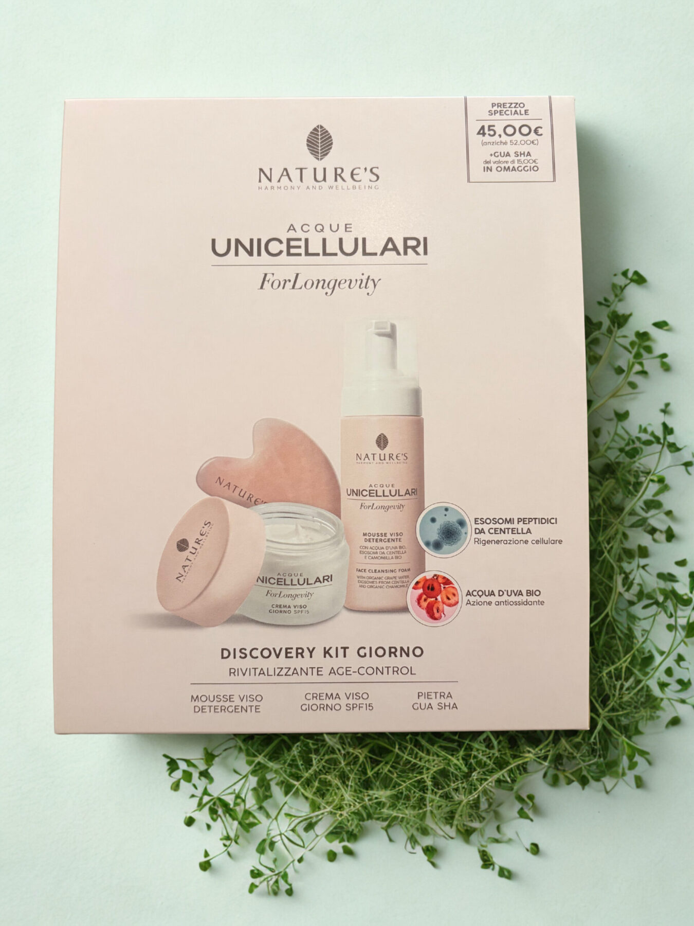 acque unicellulari forlogevity discovery kit giorno