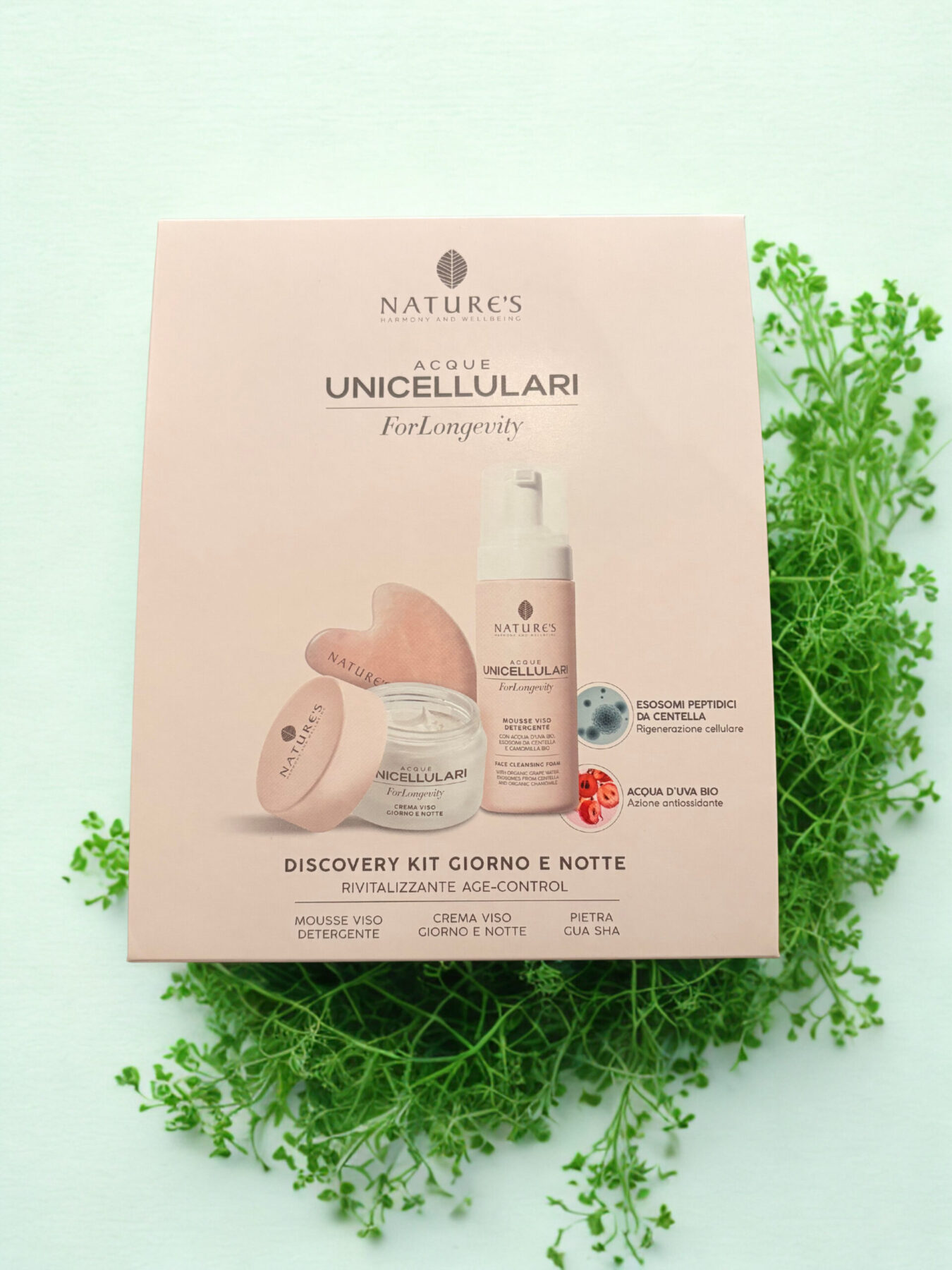 acque unicellulari forlongevity discovery kit giorno e notte