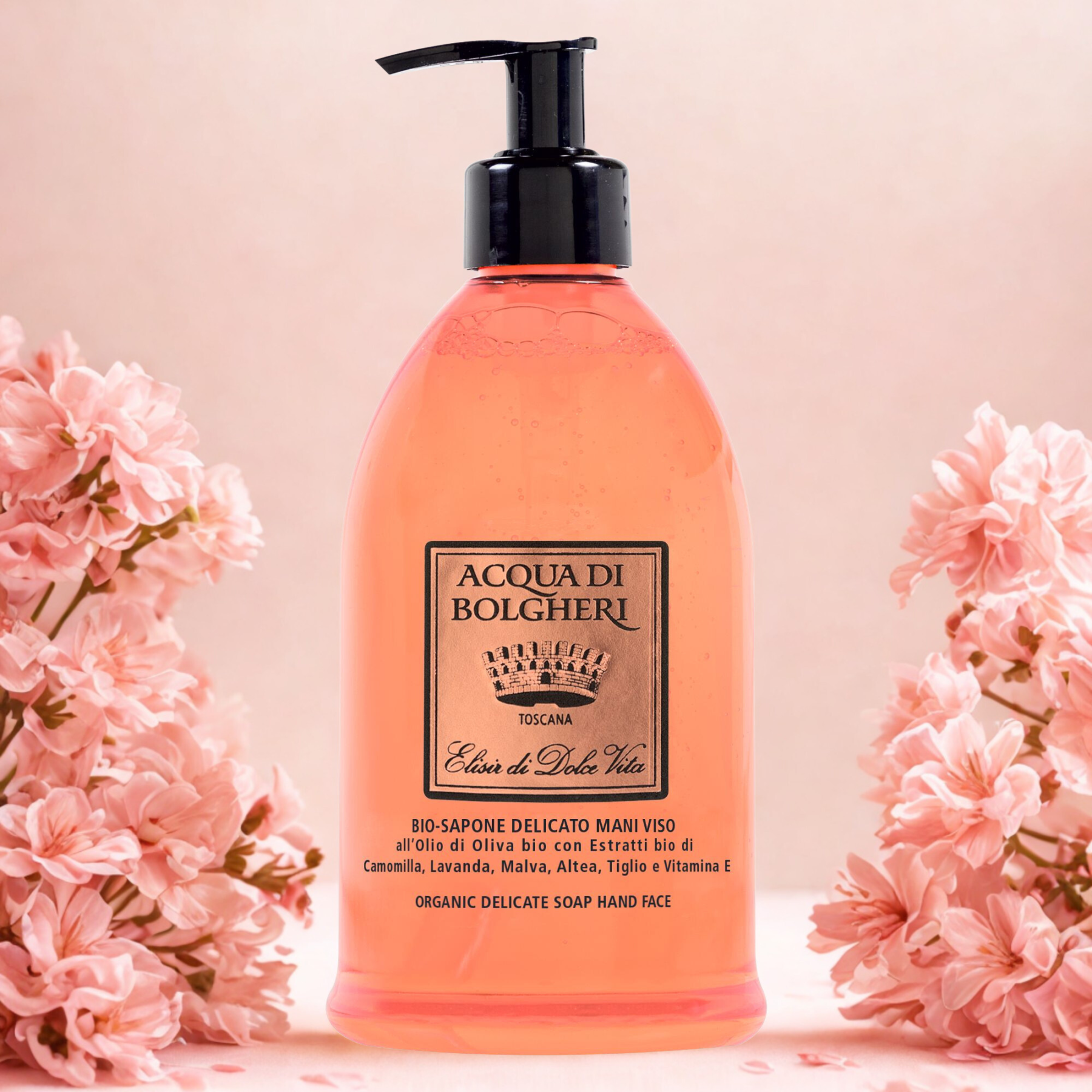 elisir di dolce vita sapone liquido bio delicato mani e viso