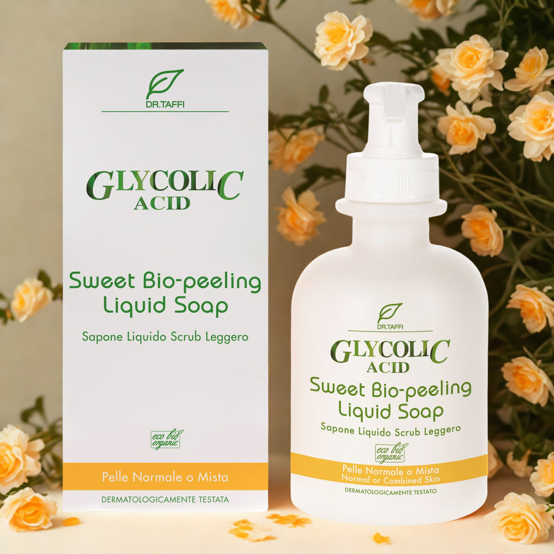 glycolic acid sweet bio-peeling liquid soap