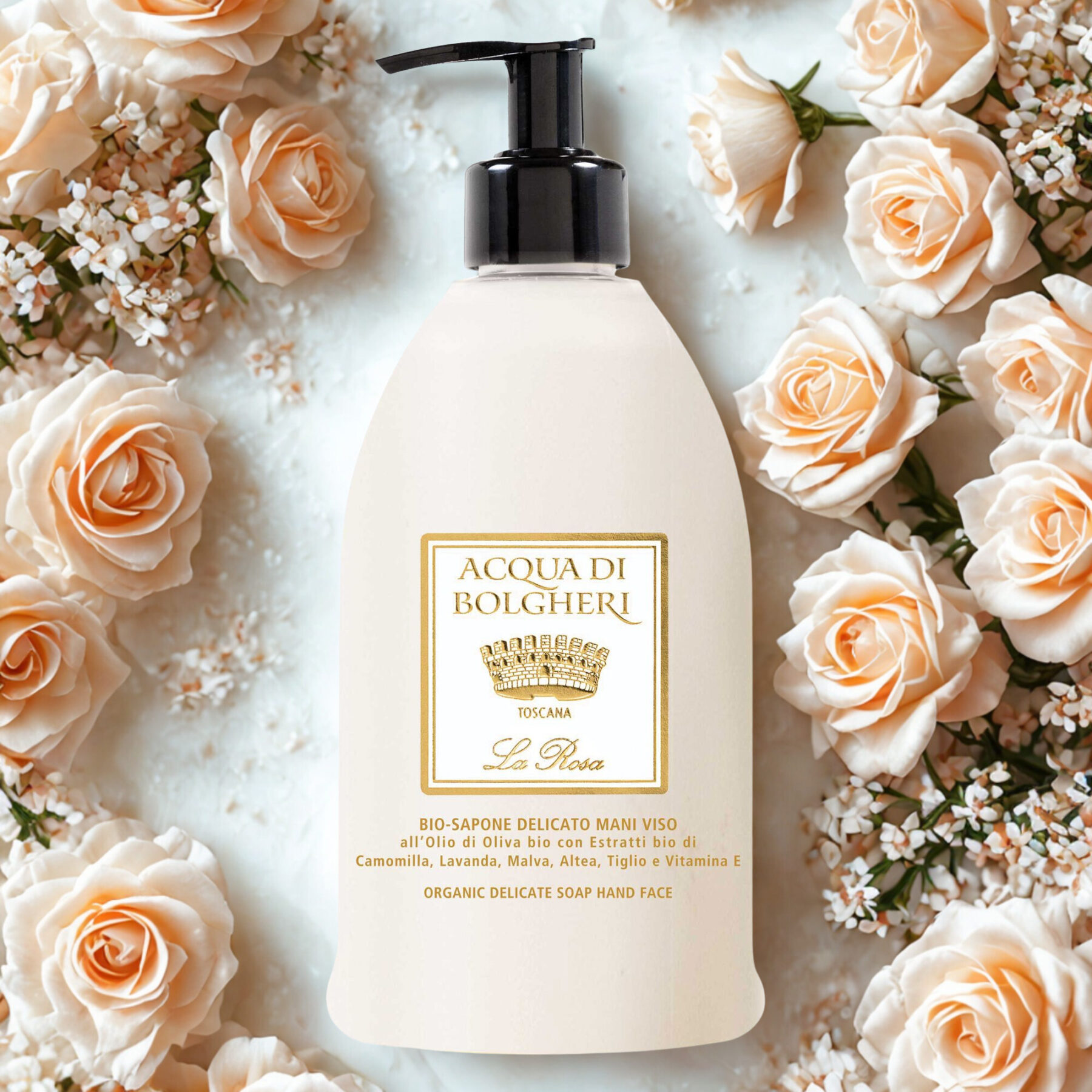 la rosa sapone liquido bio mani e viso