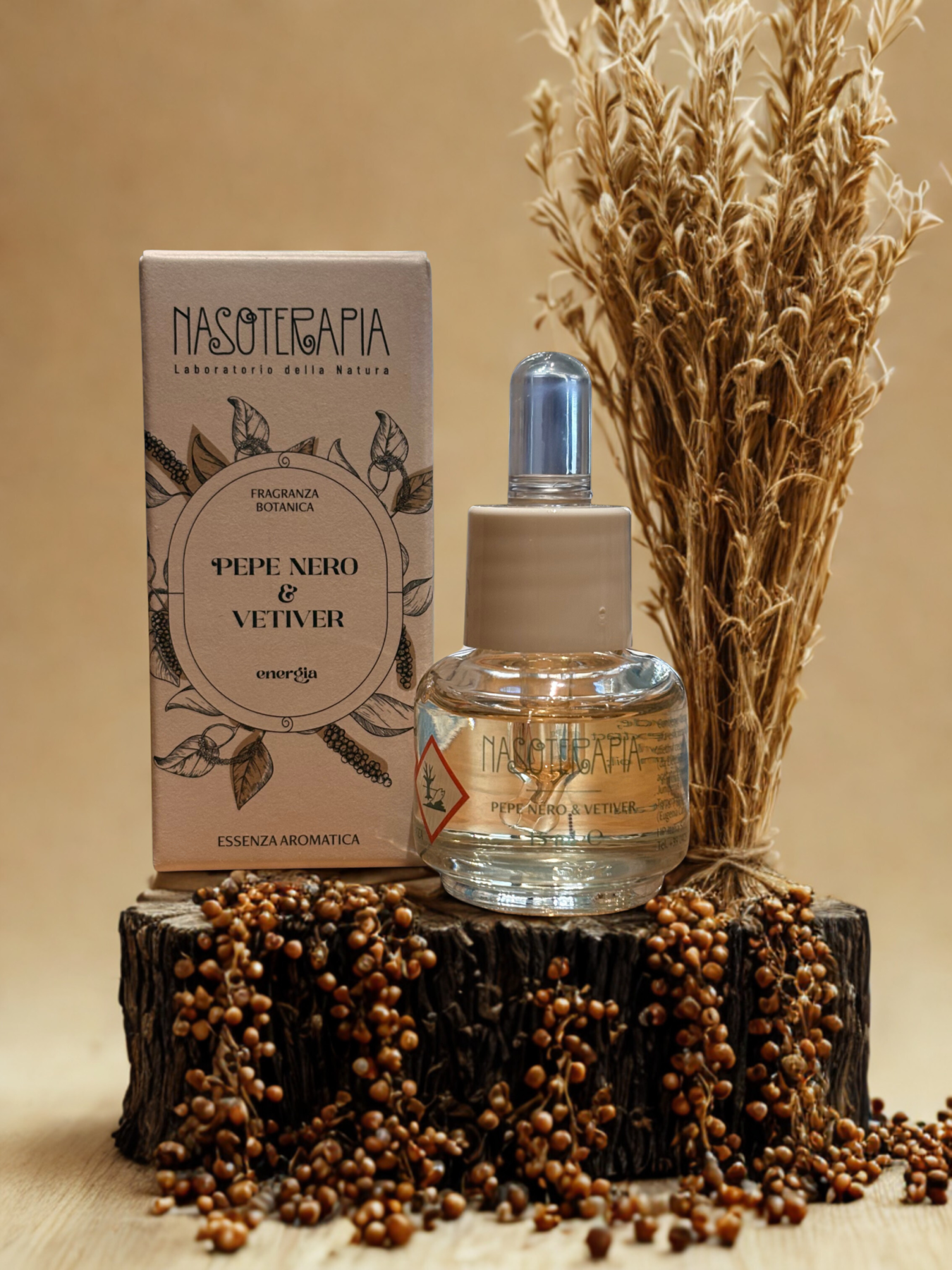 pepe nero e vetiver essenza aromatica
