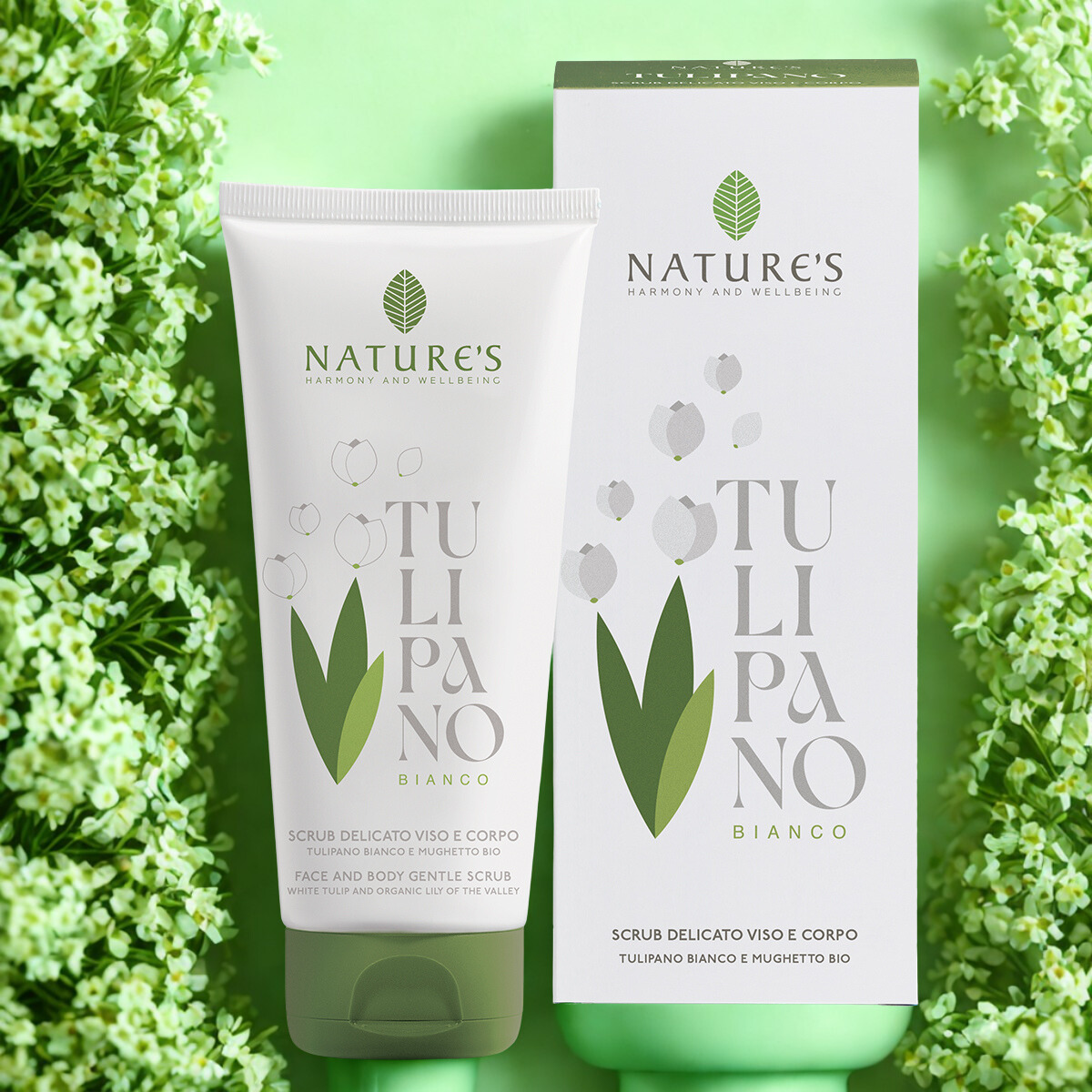 tulipano bianco Scrub Delicato Viso E Corpo