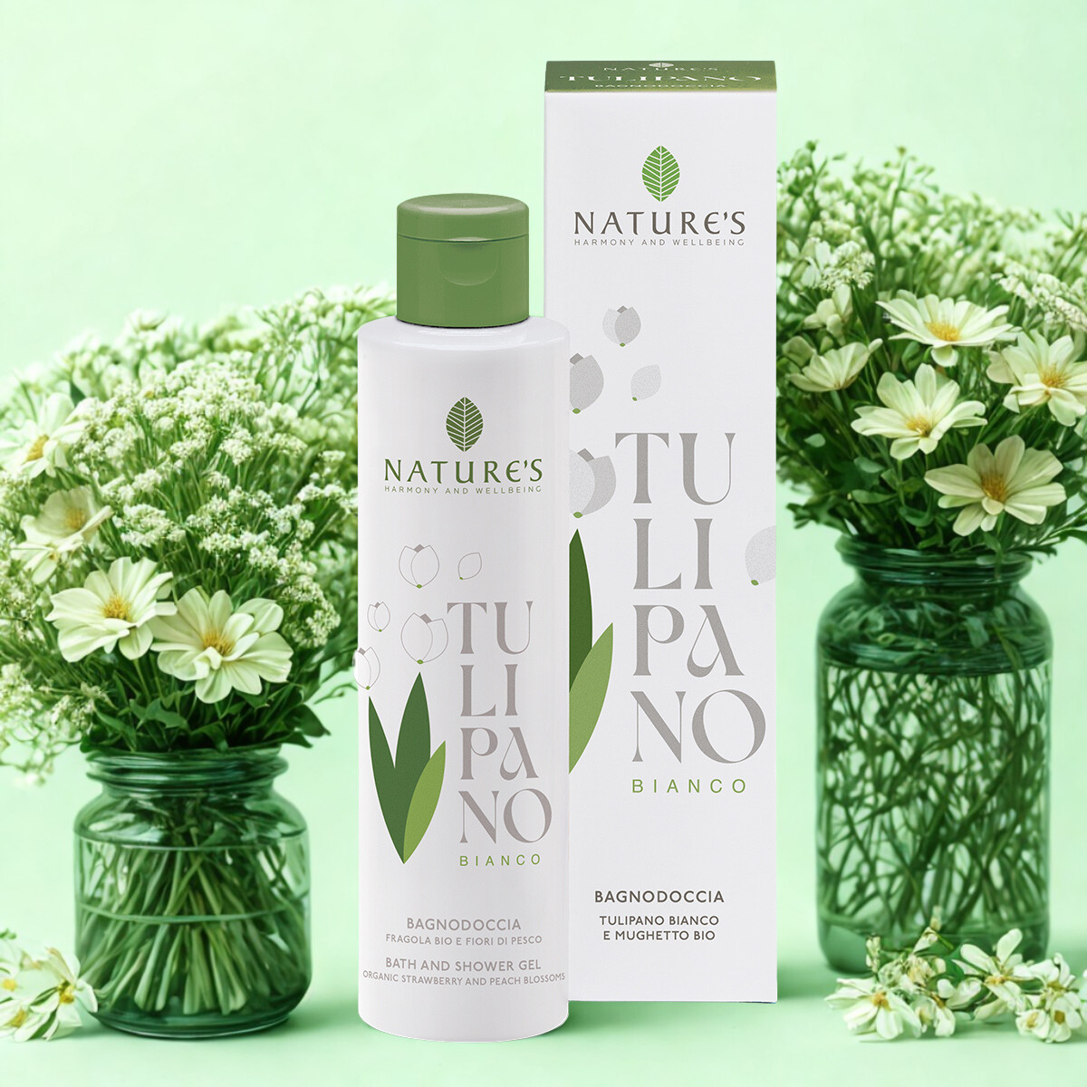 tulipano bianco bagnodoccia