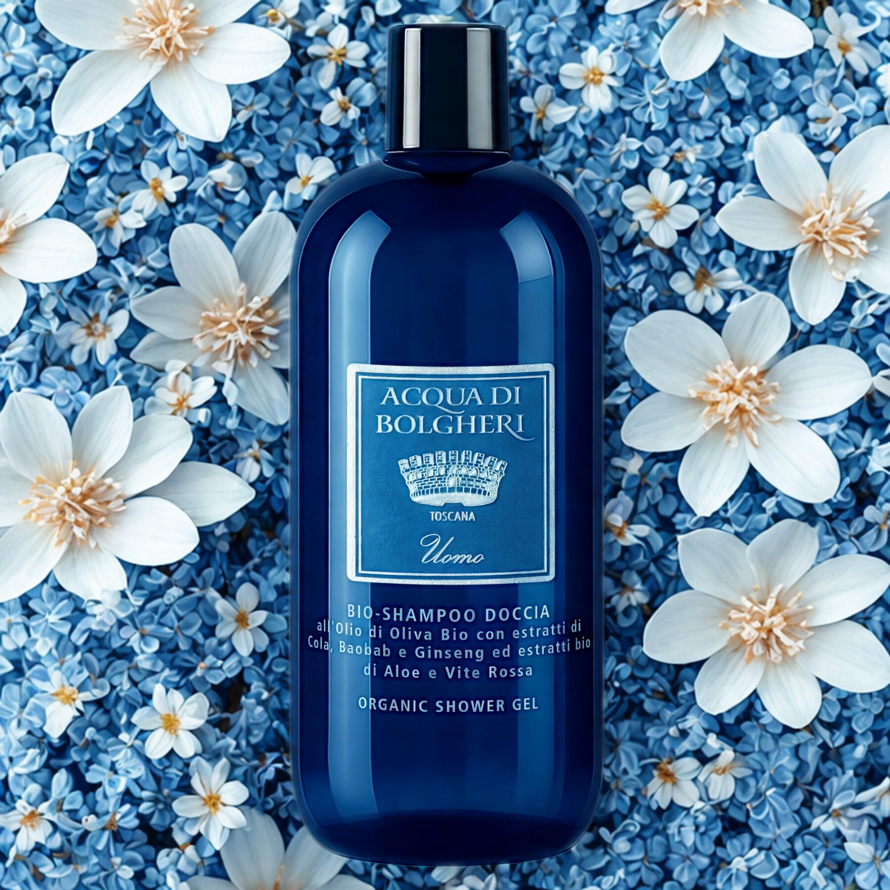 uomo shampoo doccia bio