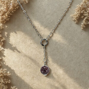 lepidolite collana mini zodiac+