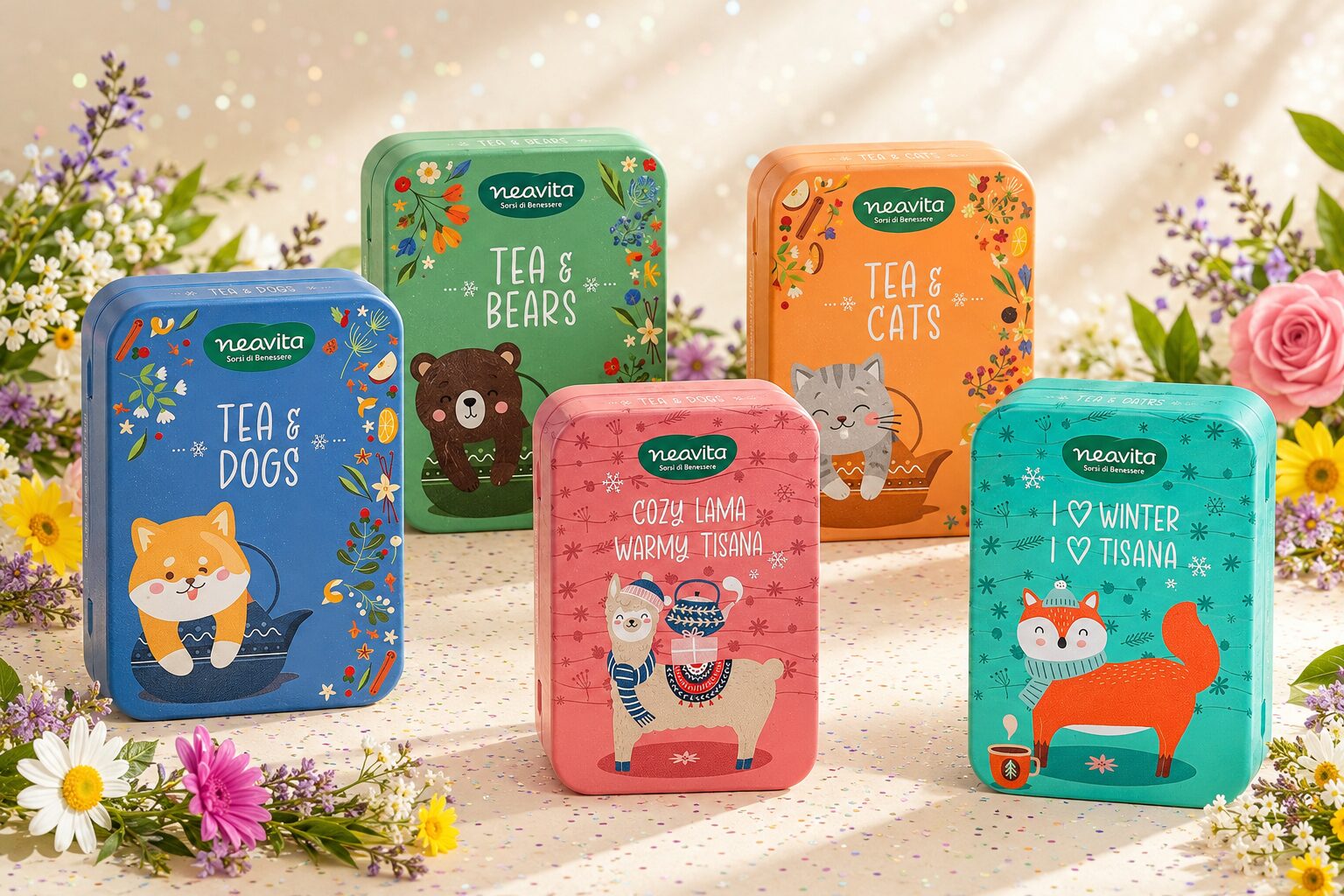 tea & friends mini tin