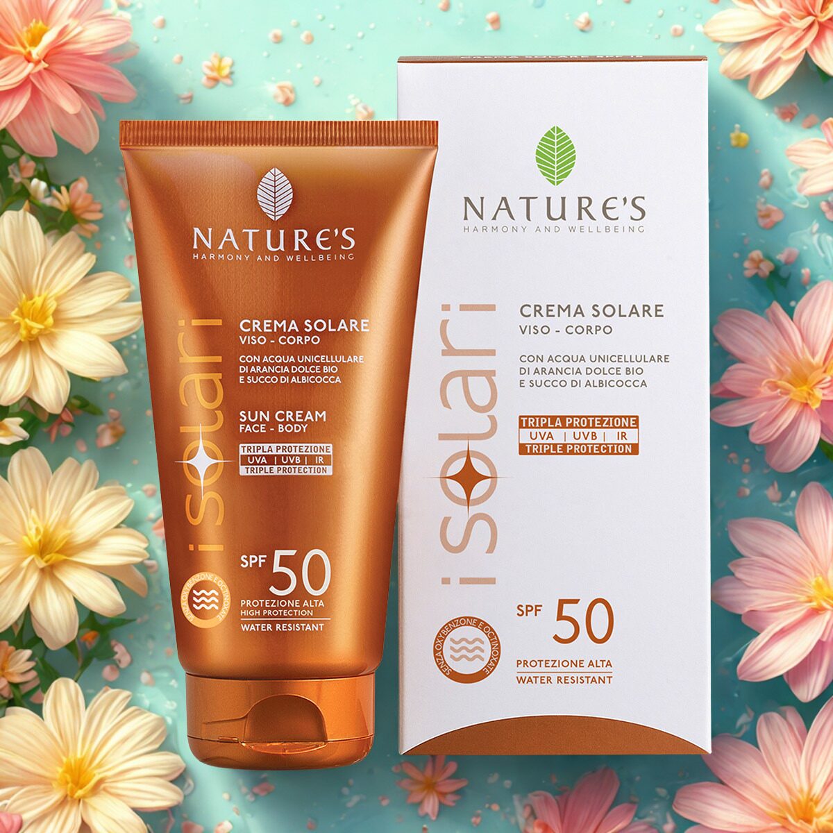 isolari crema solare viso corpo spf 50