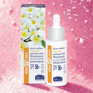 monoi de tahiti siero solare colorato antimacchie illuminante spf 50+