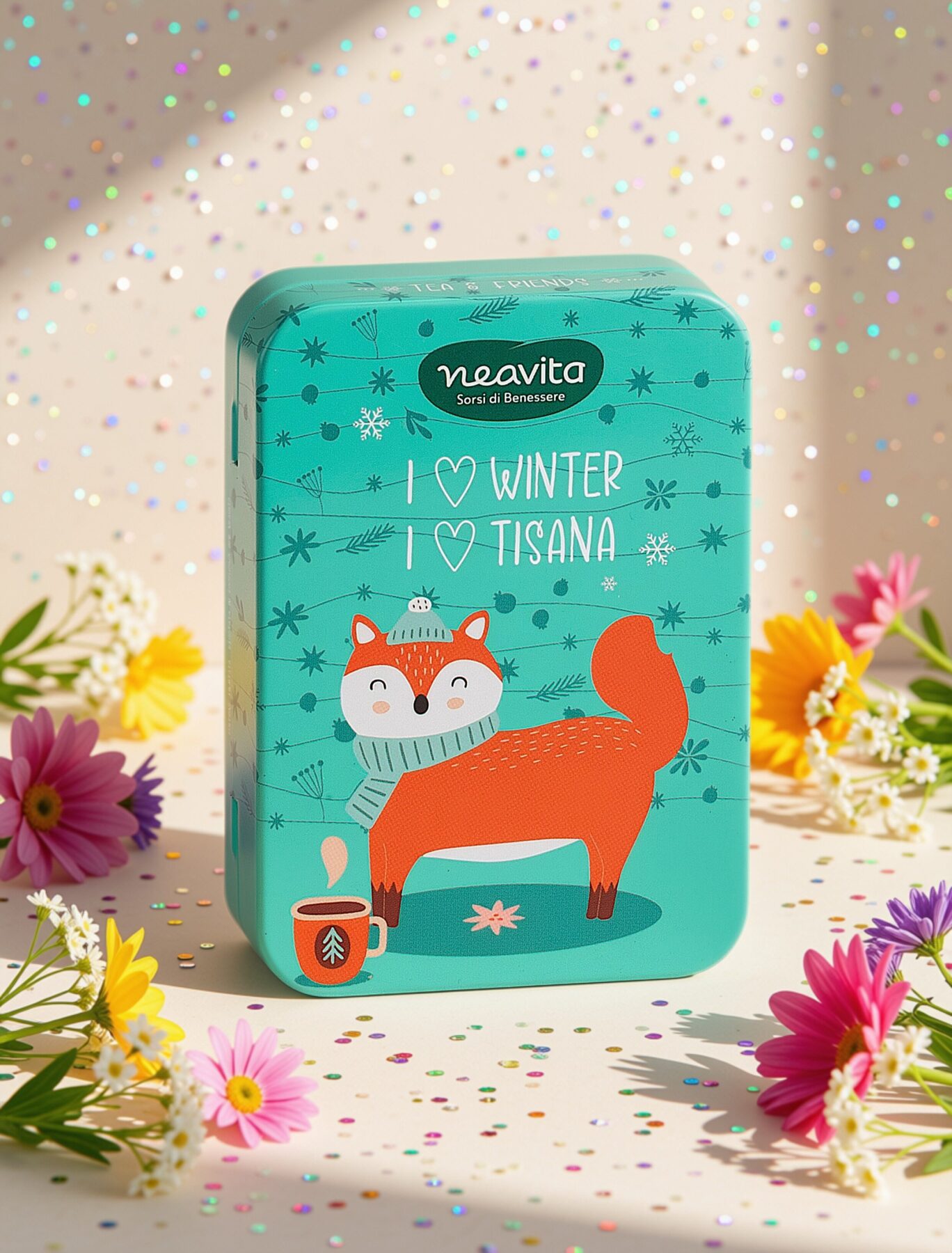 tea & friends mini tin volpe